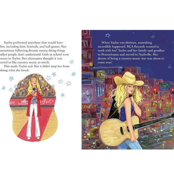 Taylor Swift A Little Golden Book Biography Hardcover Swiftie Fans Best Seller - Picture 2 of 4